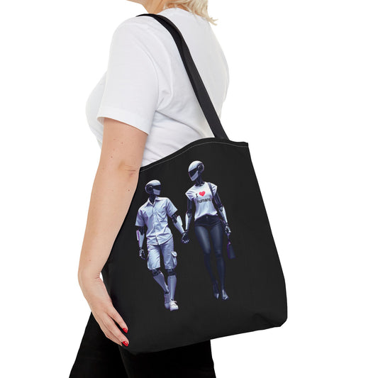 I Love Humans Tote Bag for Tech Lovers