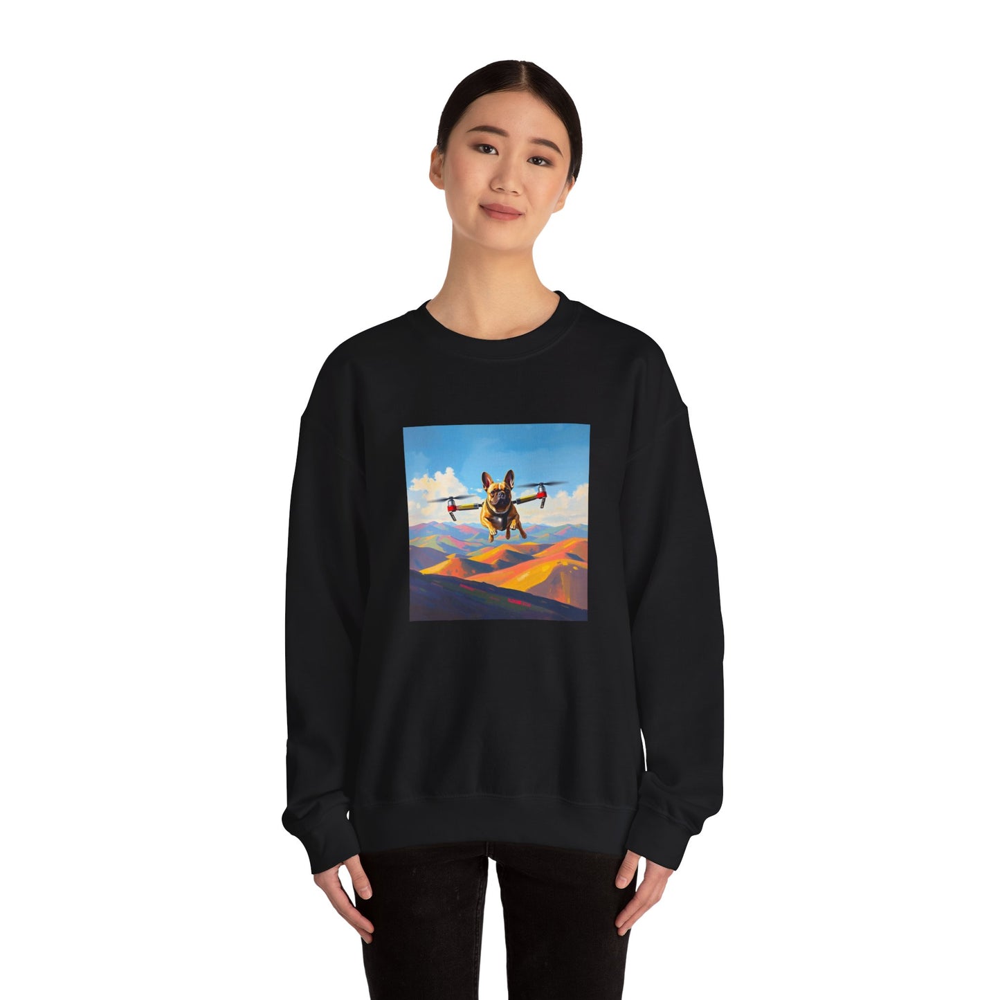 Flying Frenchie Crewneck Sweatshirt