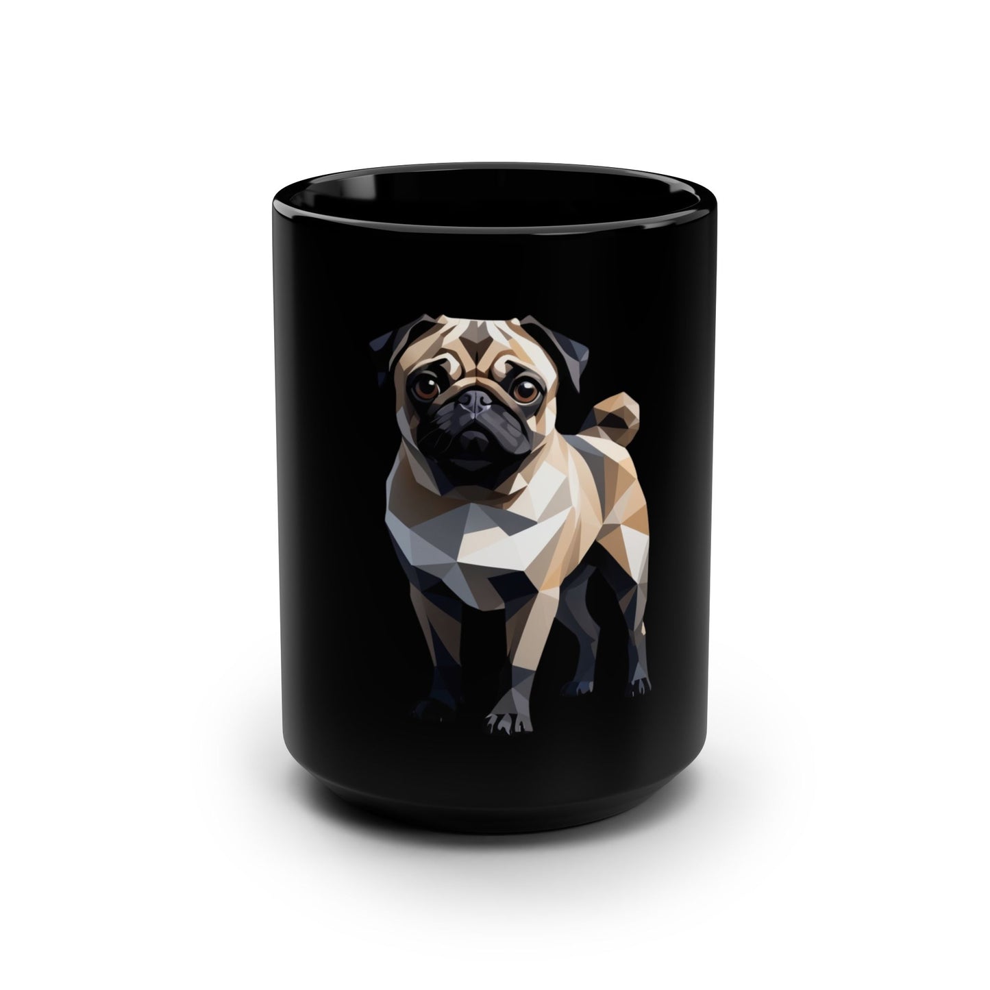 Geometric Pug Coffee Mug