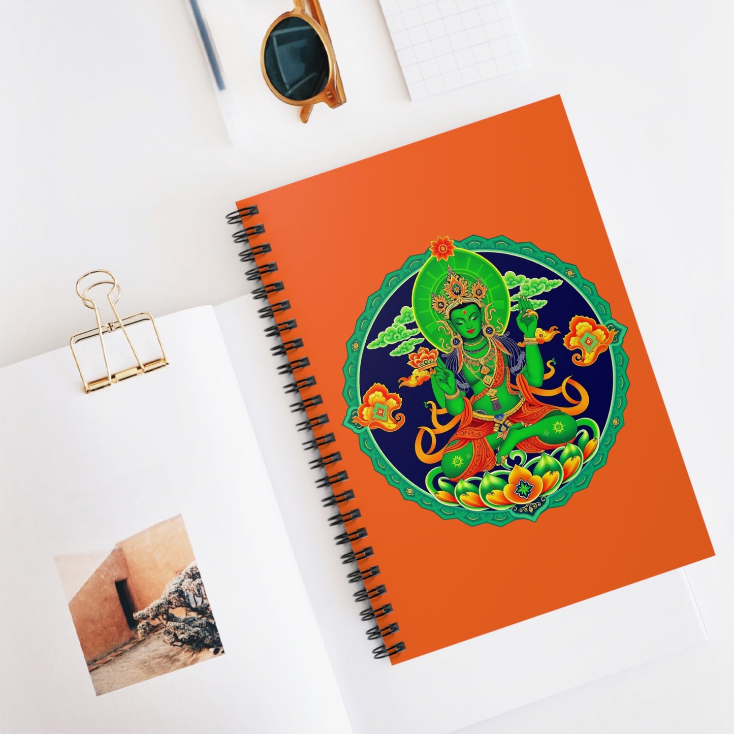 The Green Tara Spiral Notebook