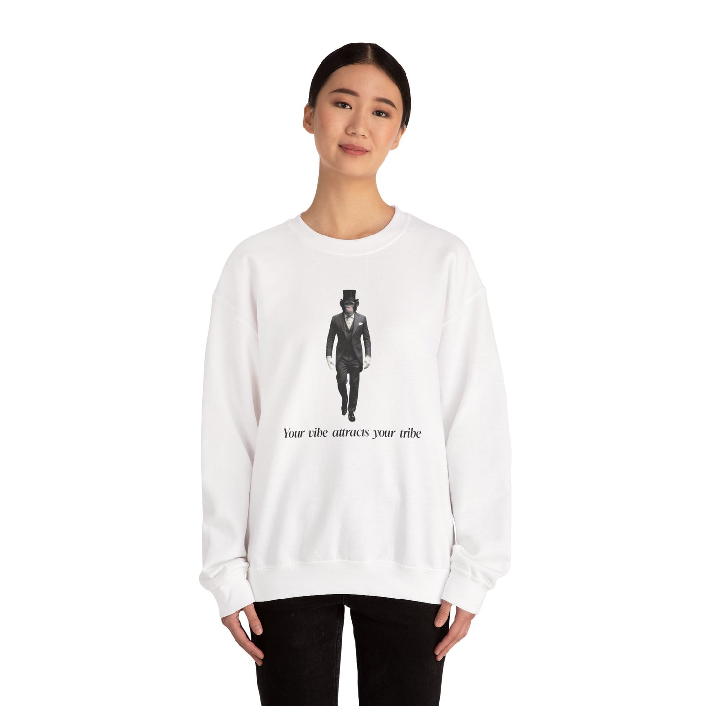 Your Vibe Attracts Your Tribe Crewneck Sweatshirt - Unisex Heavy Blend™