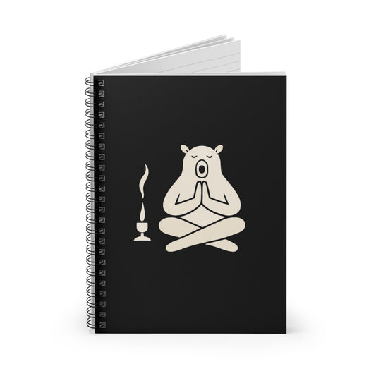 Zen Bear Spiral Notebook