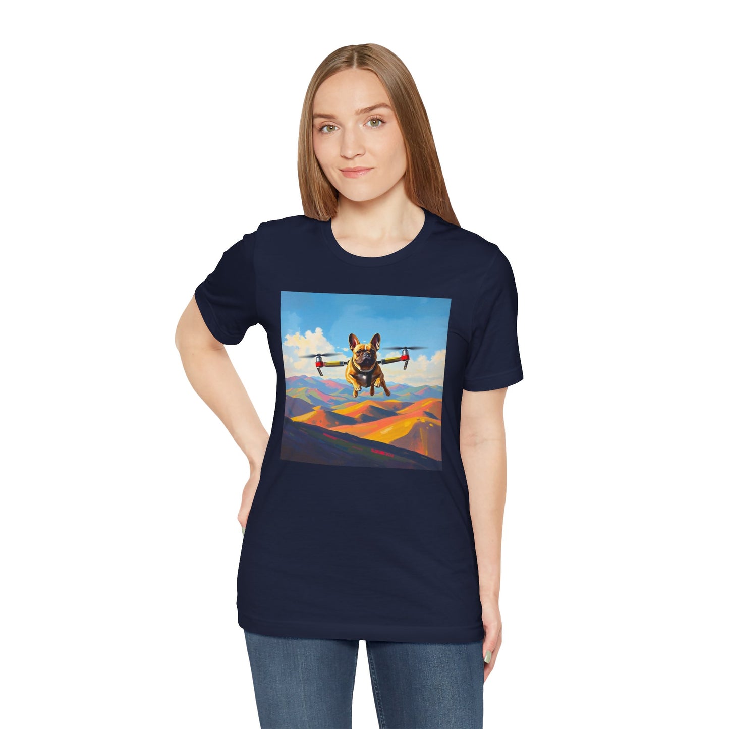 Flying Frenchie Unisex Short Sleeve Tee