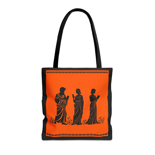 Ancient Greeks scrolling Tote Bag