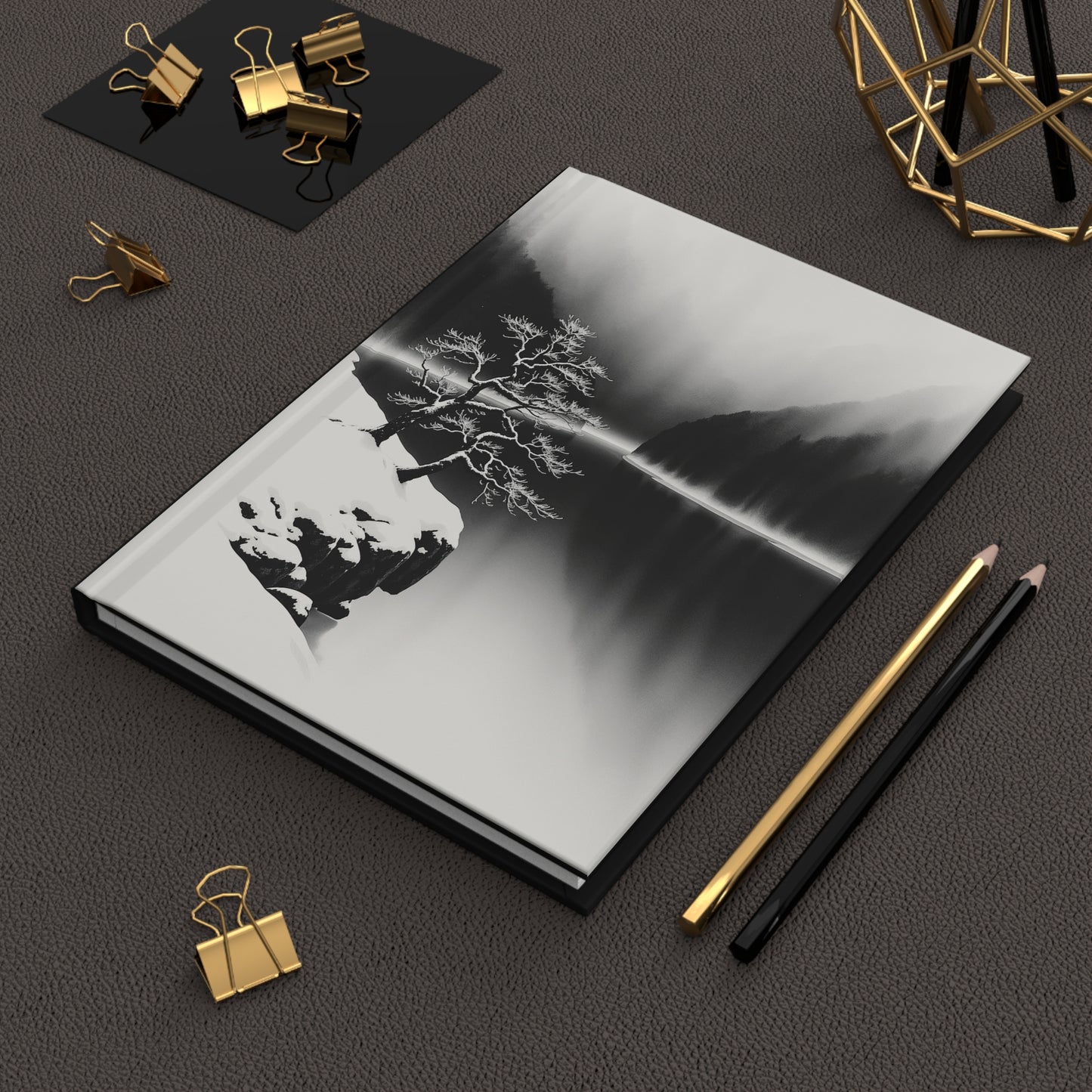 Trees by the Lake Hardcover Journal