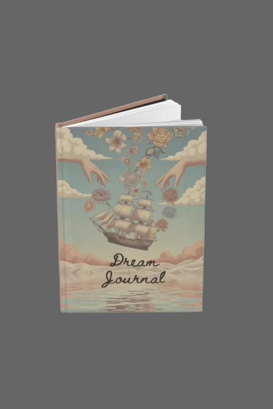 Dream Journal with ship and floral design on cover