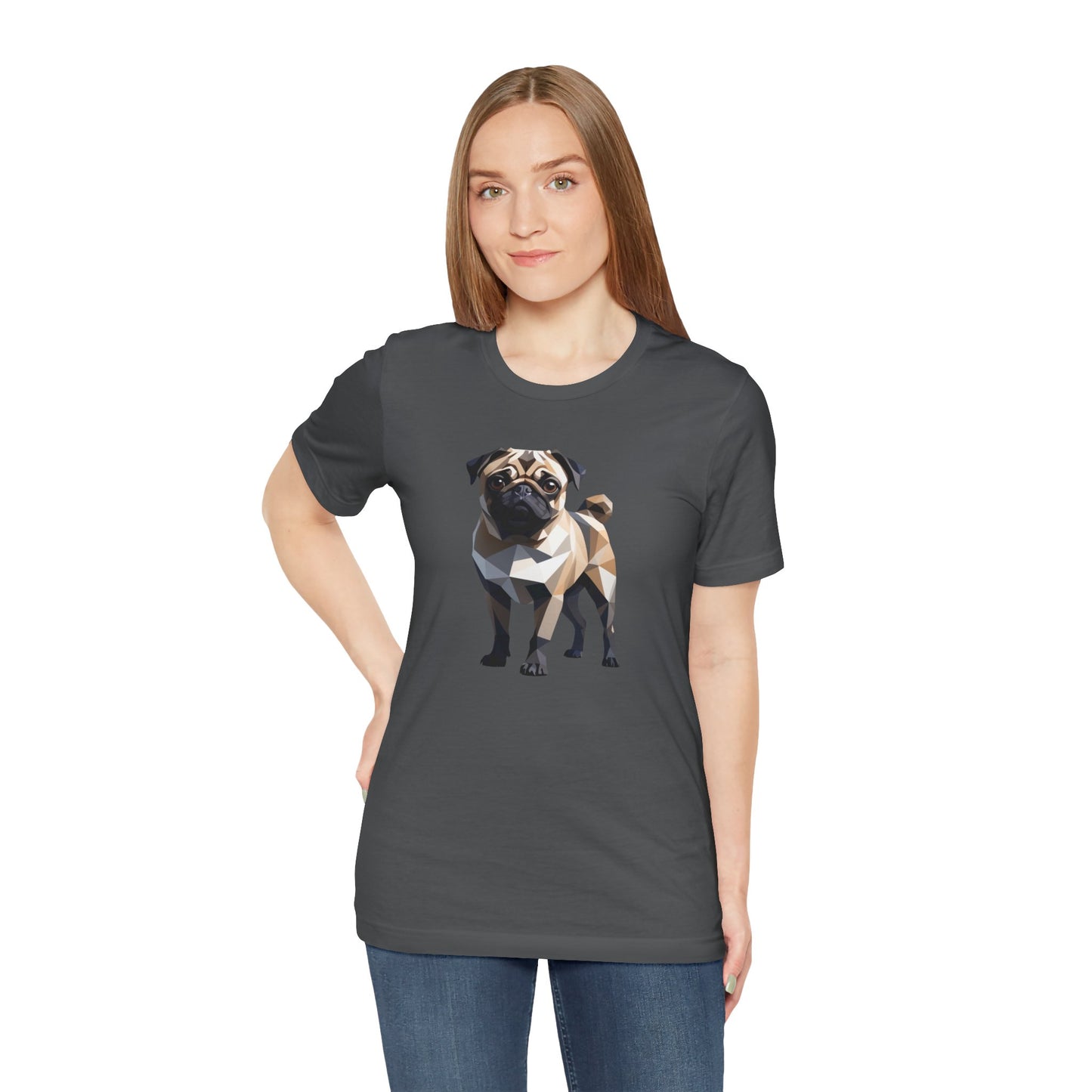Geometric Pug Jersey Tee