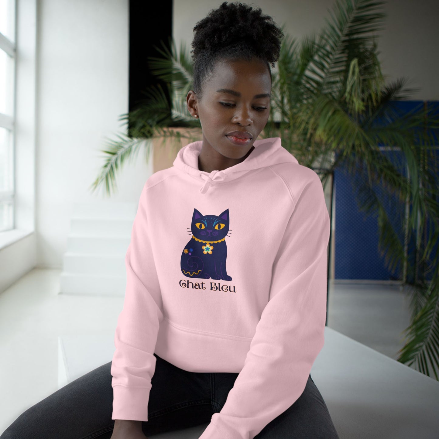 Chat Bleu Unisex Hoodie