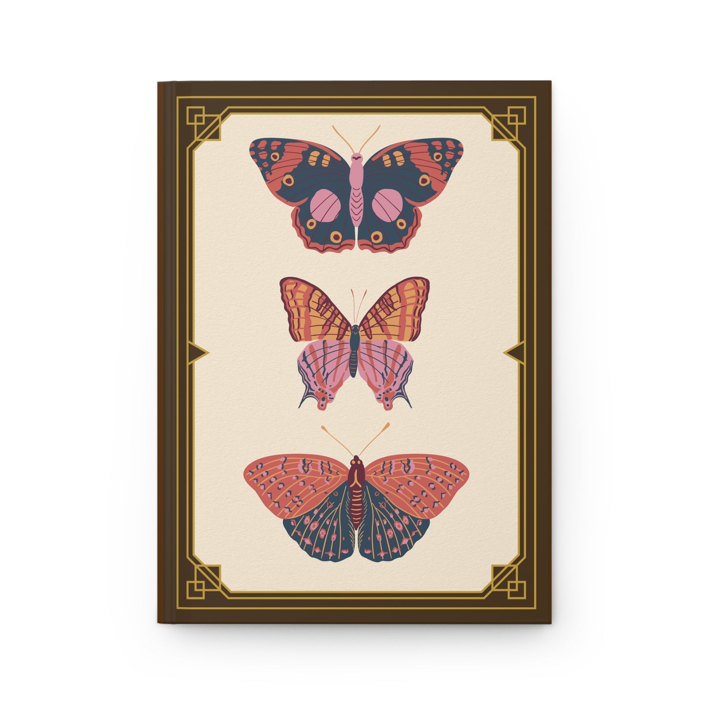 Vintage Butterfly Hardcover Journal