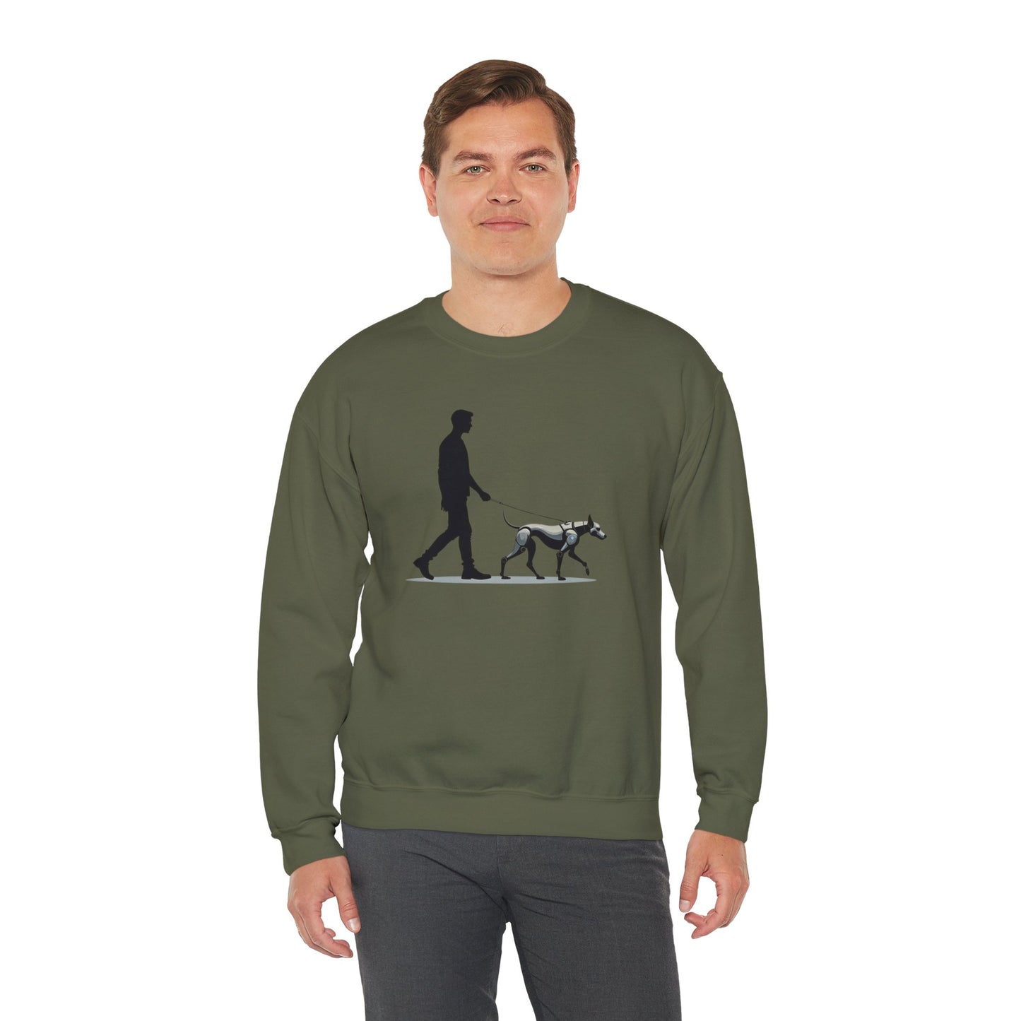 Robot Dog Crewneck Sweatshirt