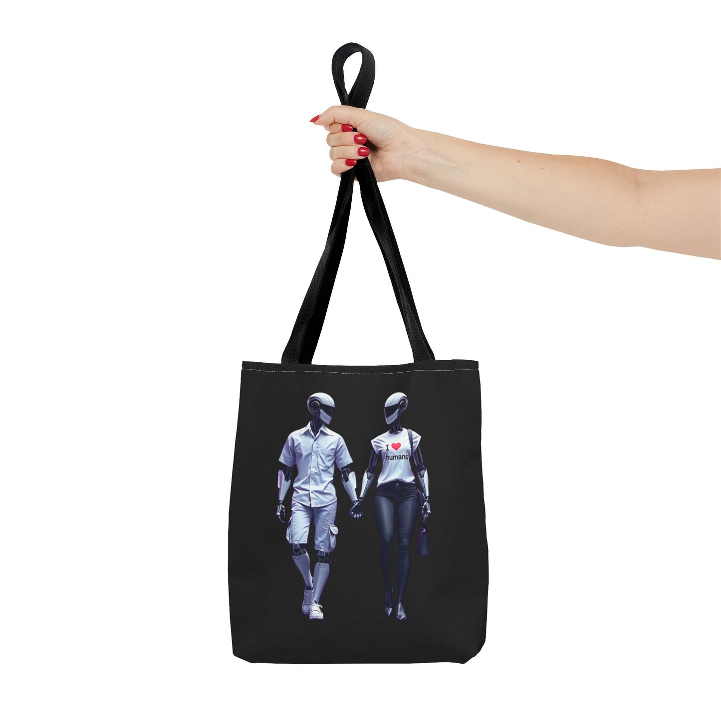 I Love Humans  Tote Bag for Tech Lovers
