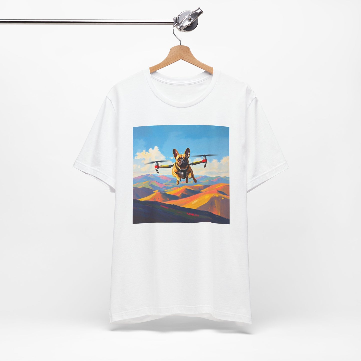 Flying Frenchie Unisex Short Sleeve Tee