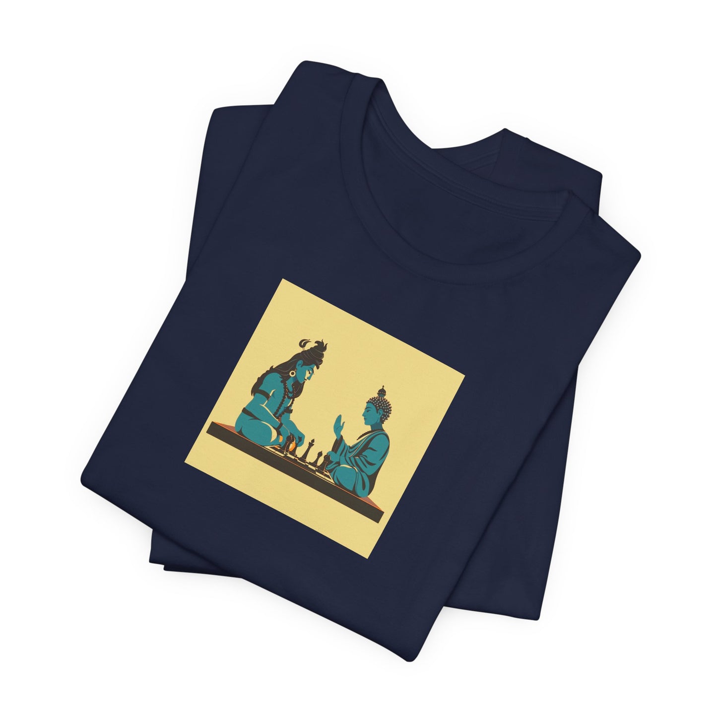 Shiva and Buddha play Chess