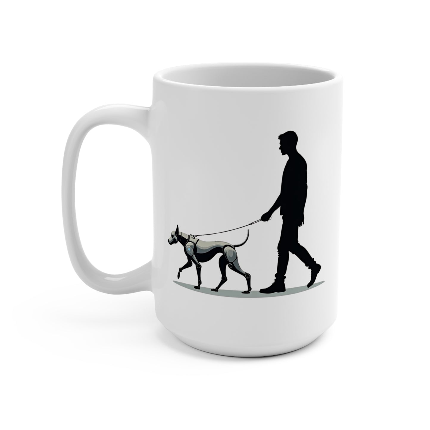 Walking Silhouette Dog Mug