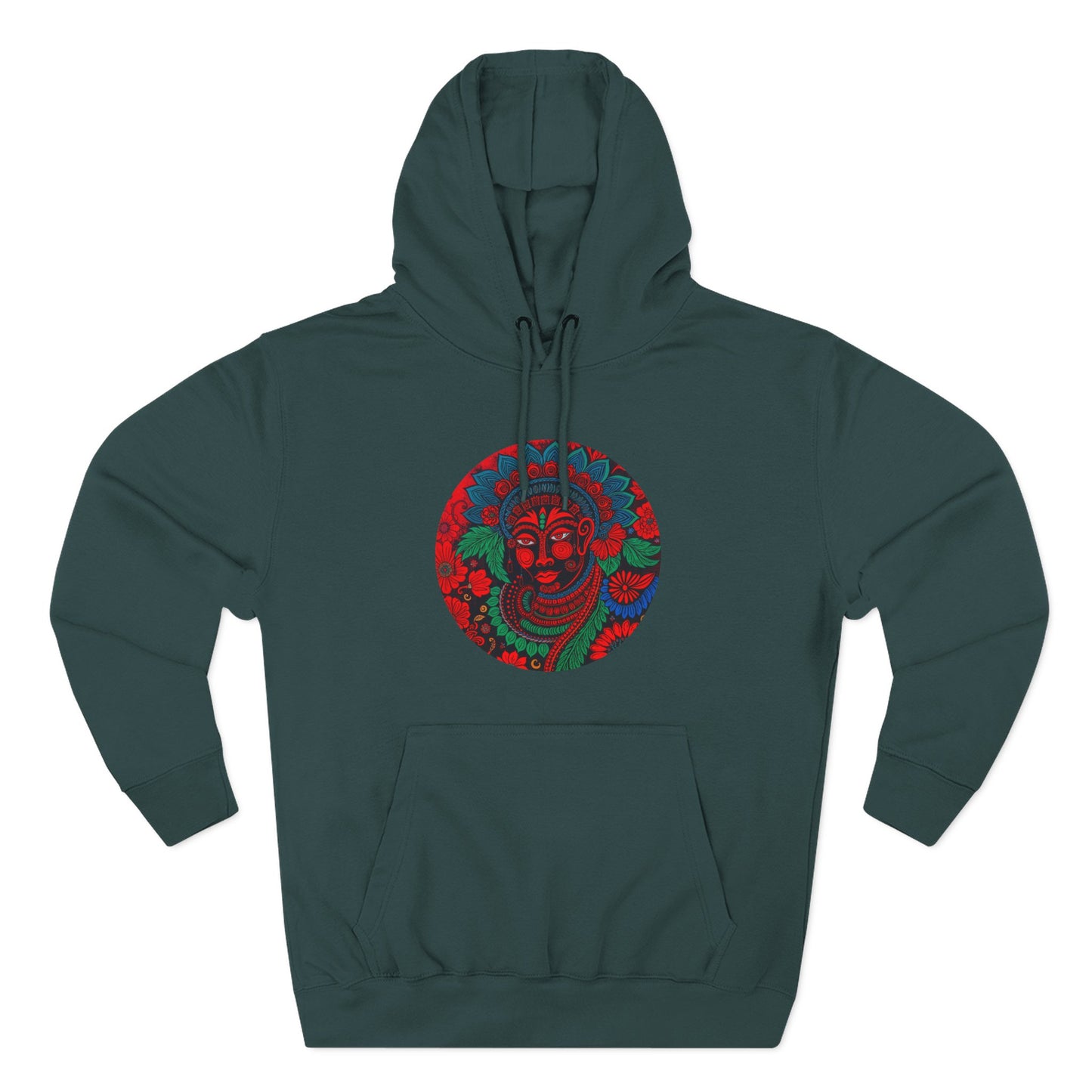Vibrant Tribal Fleece Hoodie