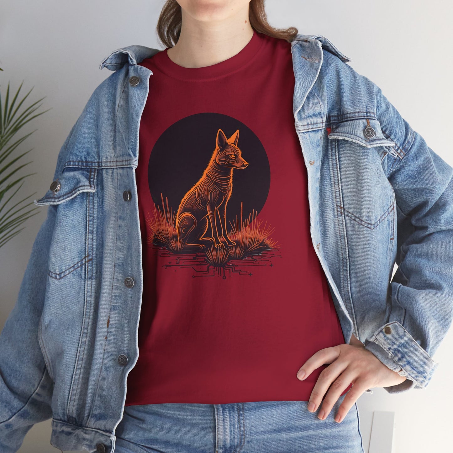 Neon Coyote Unisex Heavy Cotton Tee