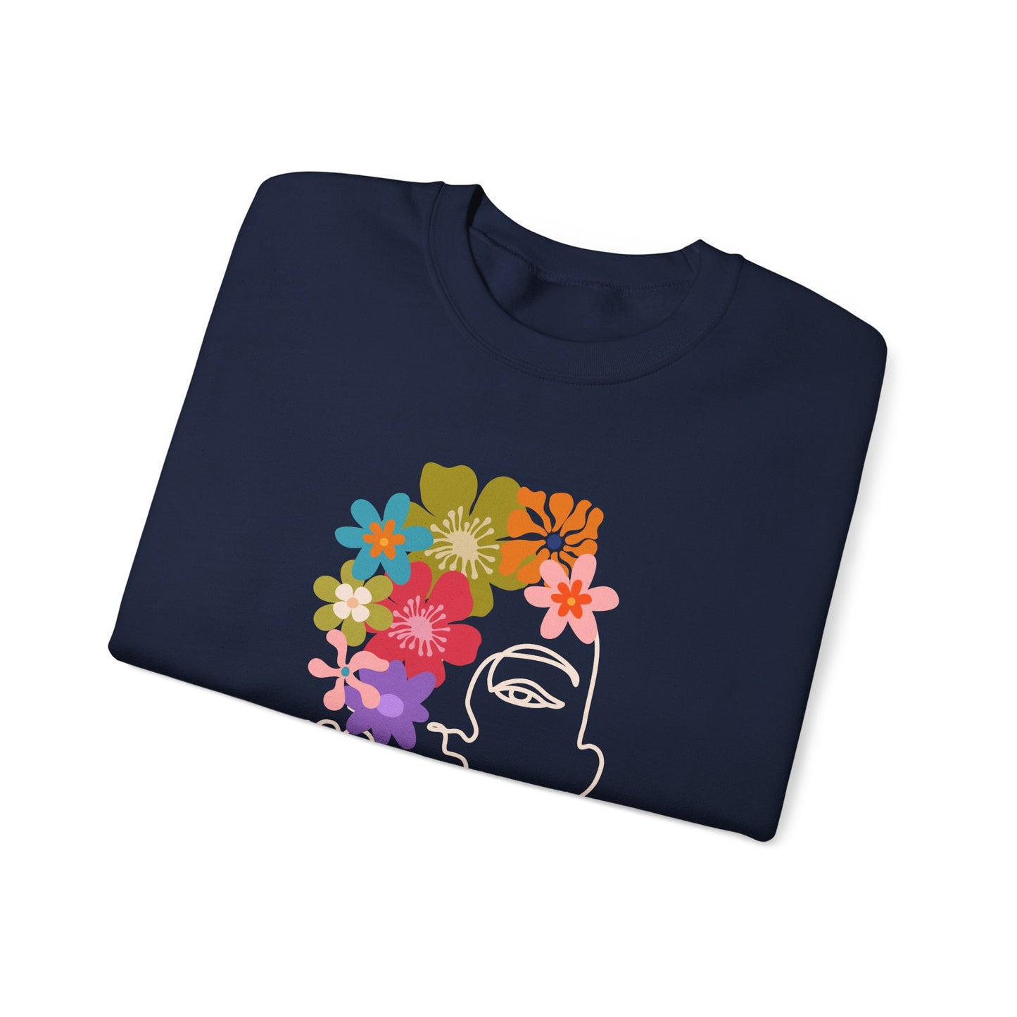Flourish Floral Design Unisex Crewneck Sweatshirt