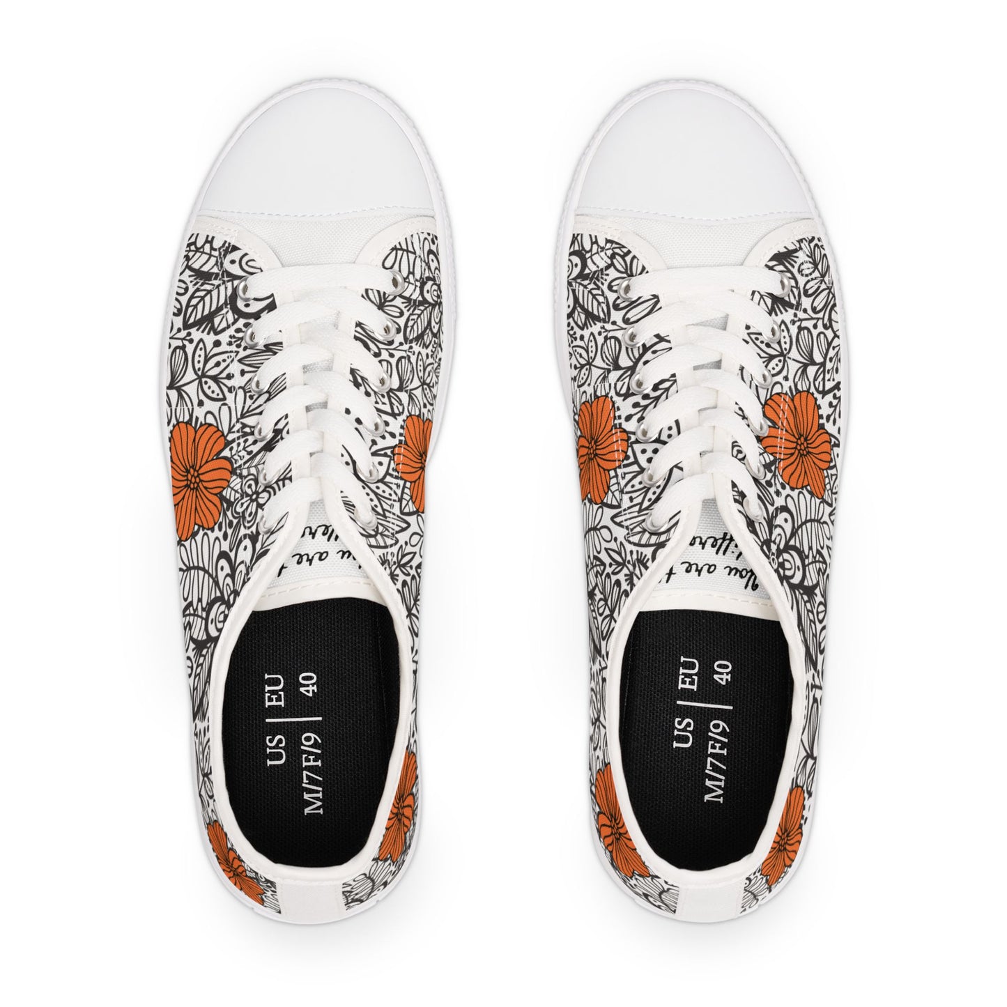 Floral Women's Low Top Sneakers
