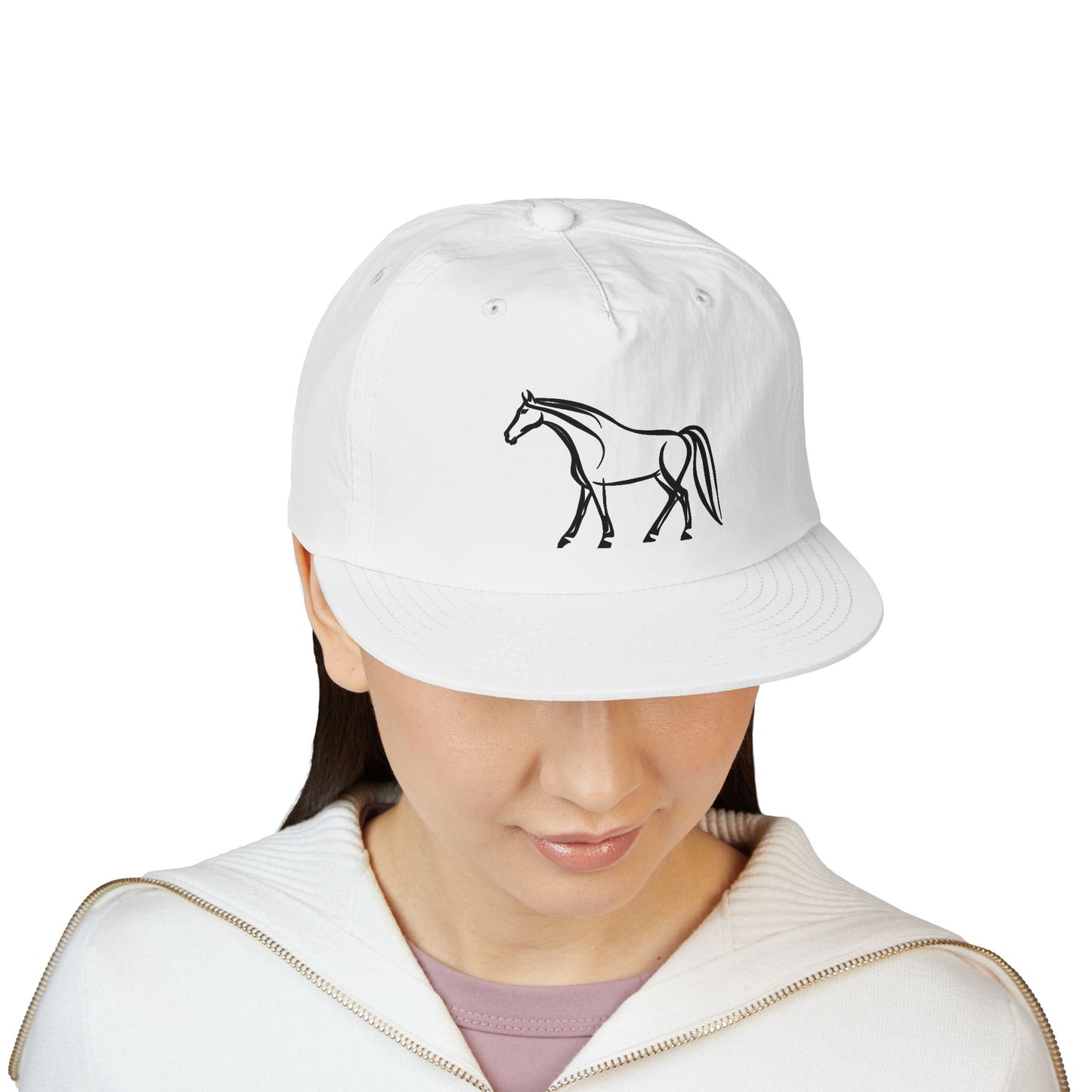 Equine Elegance Cap with Horse Design