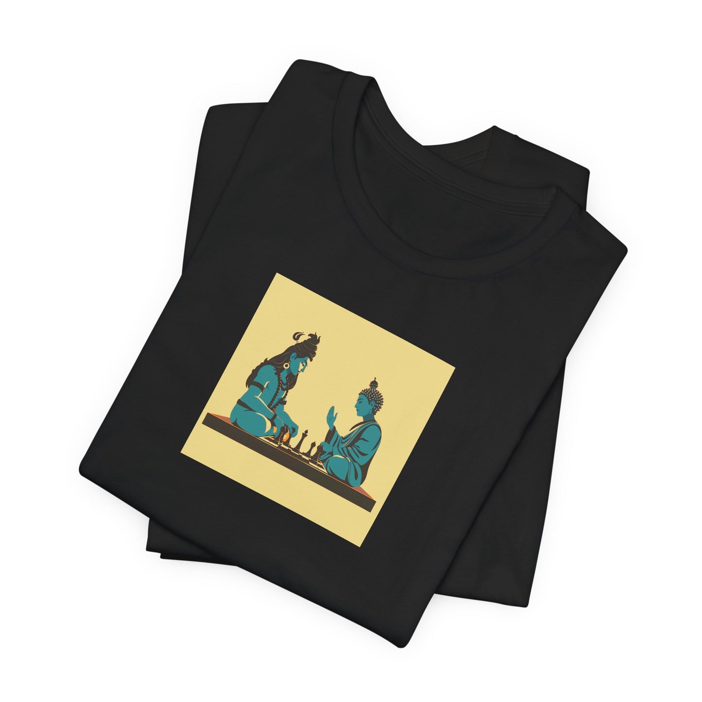 Shiva and Buddha play Chess