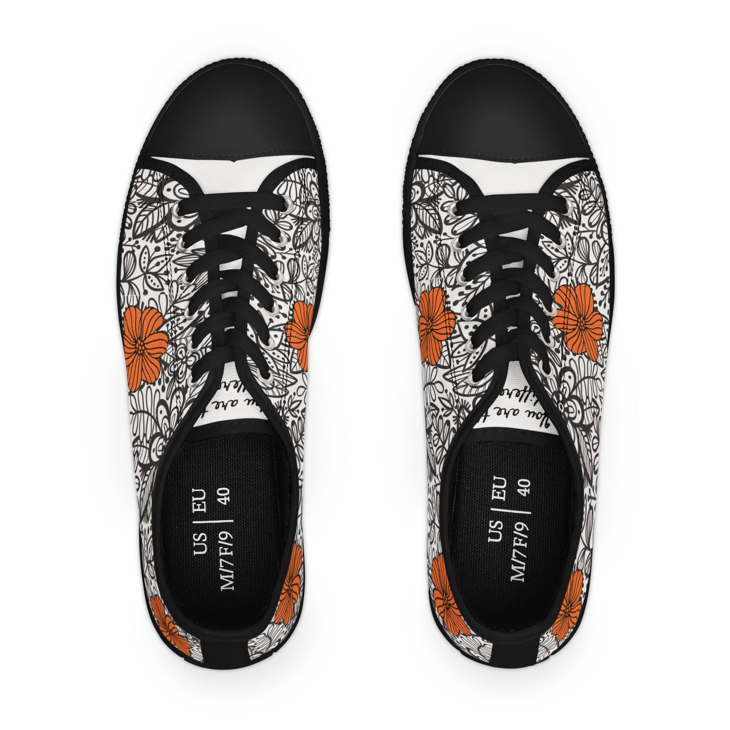 Floral Women's Low Top Sneakers