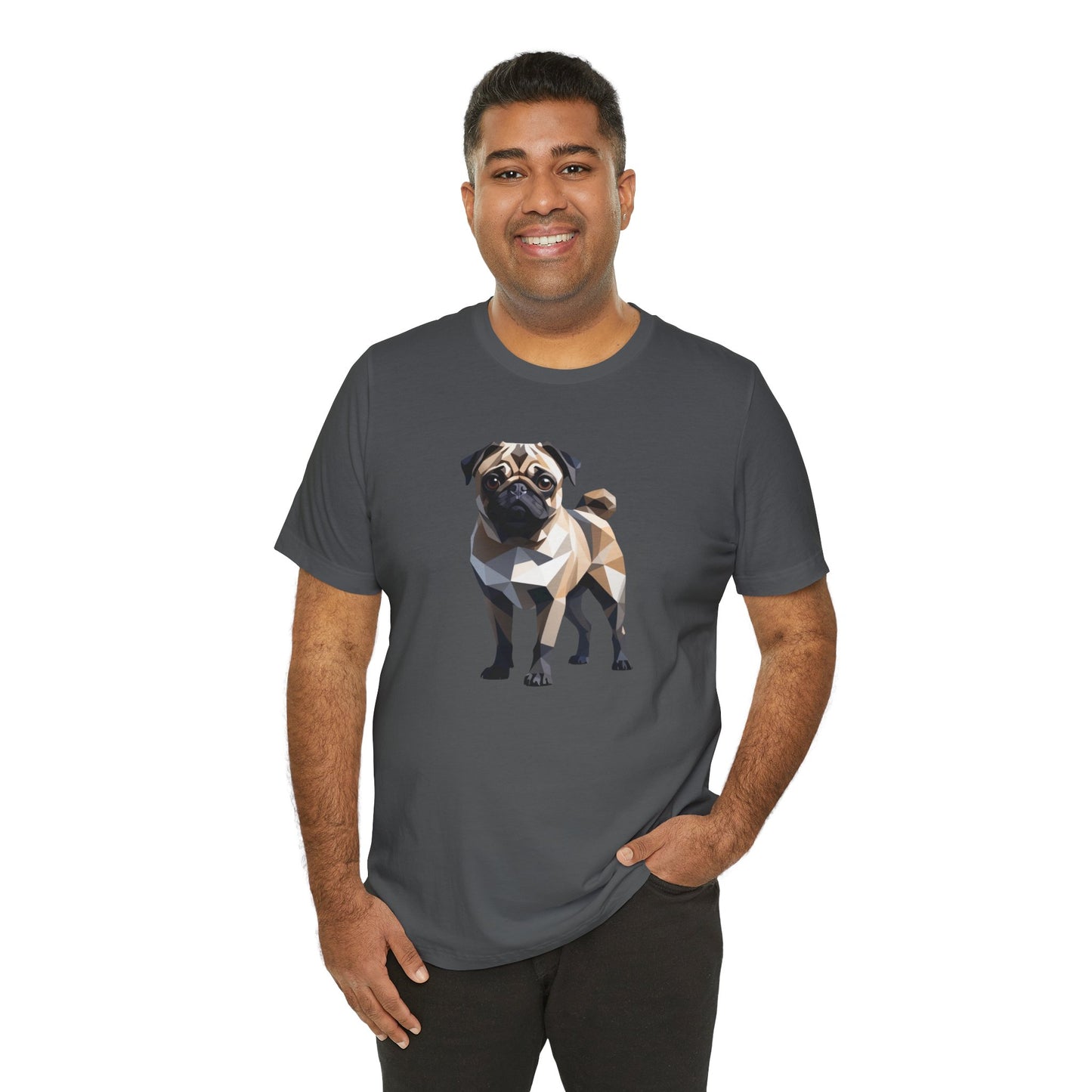Geometric Pug Jersey Tee