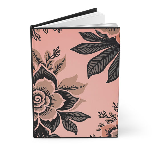 Rose Blush Floral Hardcover Journal