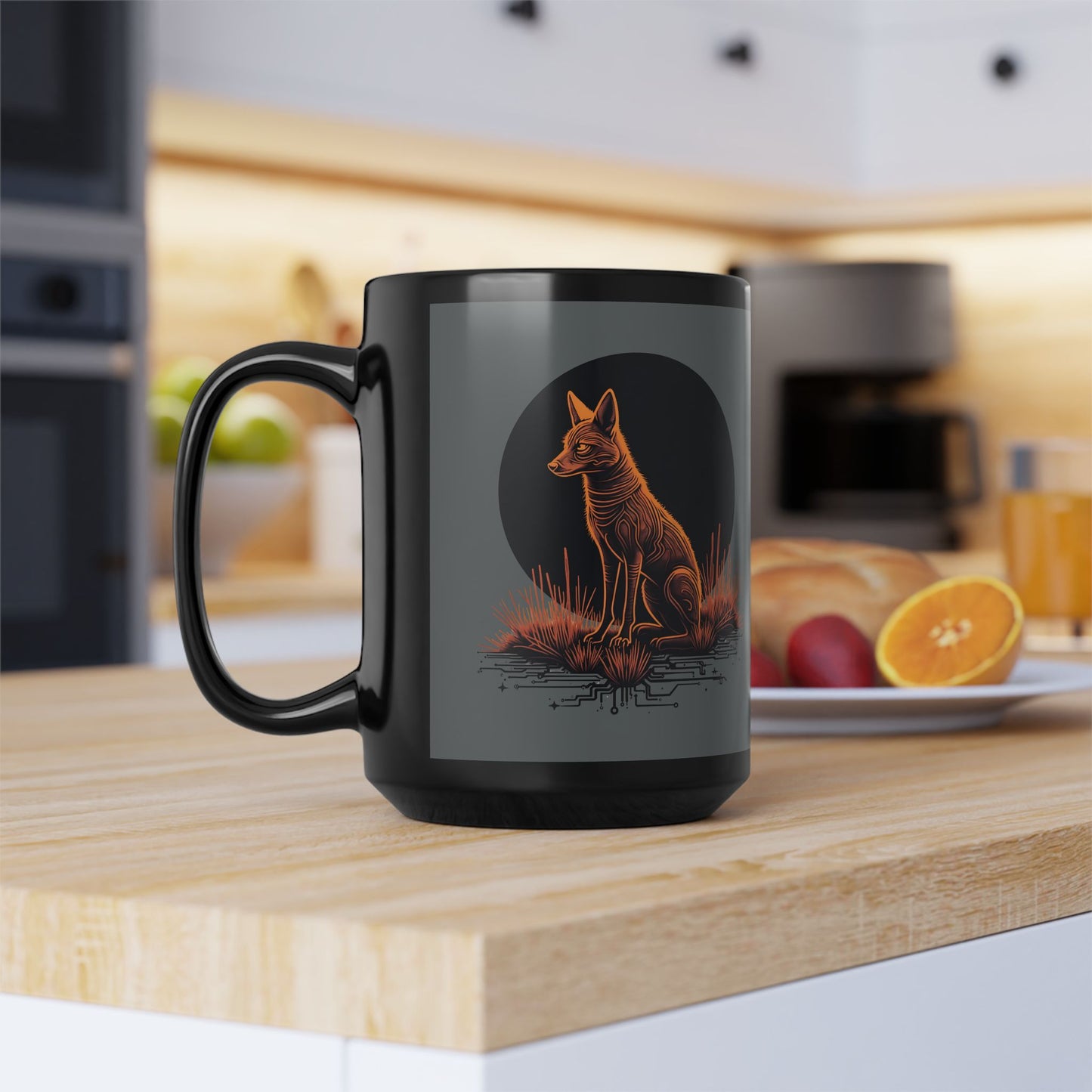 Neon coyote Design Mug