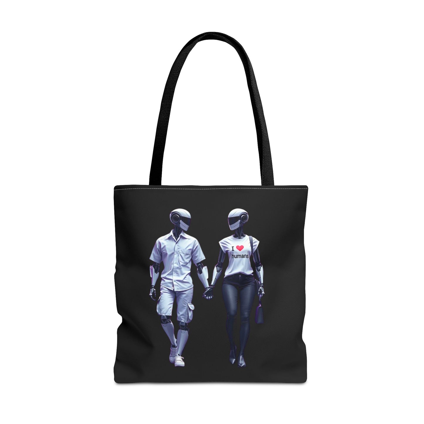 I Love Humans  Tote Bag for Tech Lovers
