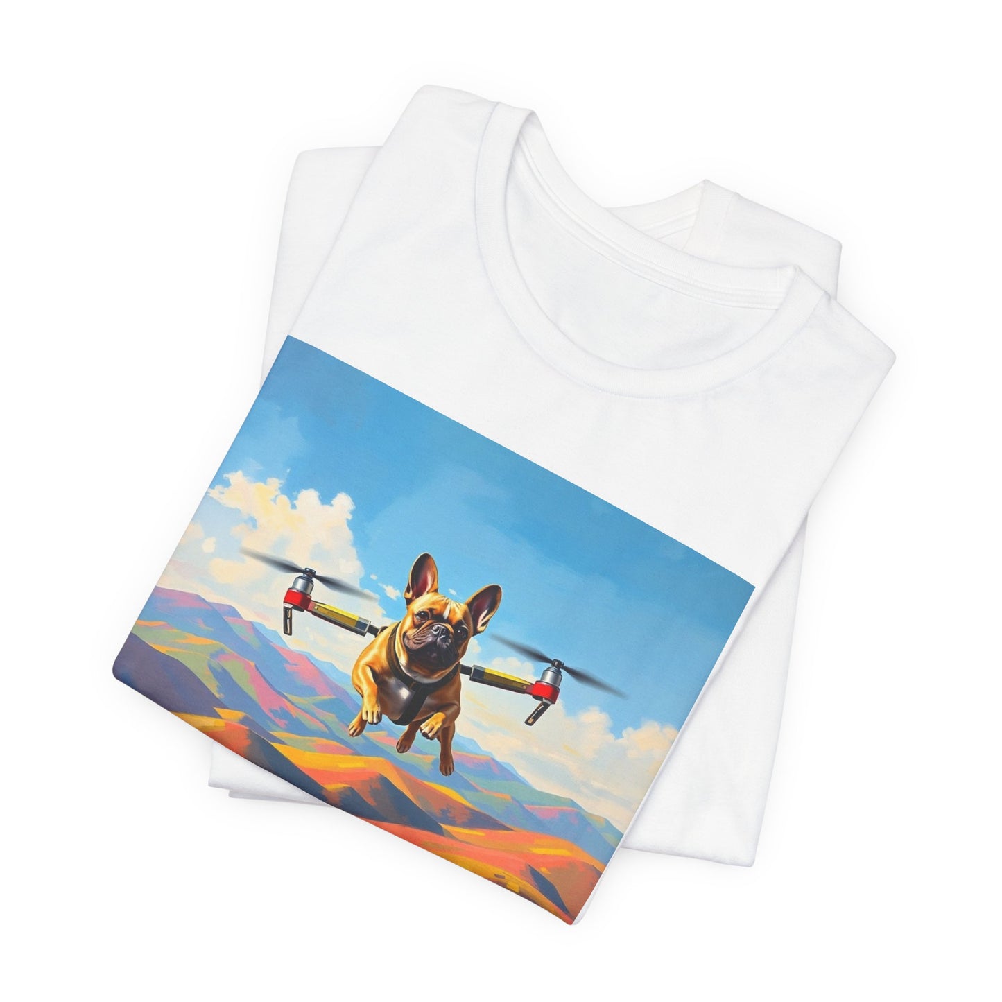 Flying Frenchie Unisex Short Sleeve Tee