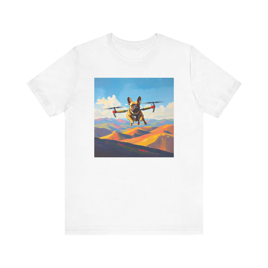 Flying Frenchie Unisex Short Sleeve Tee
