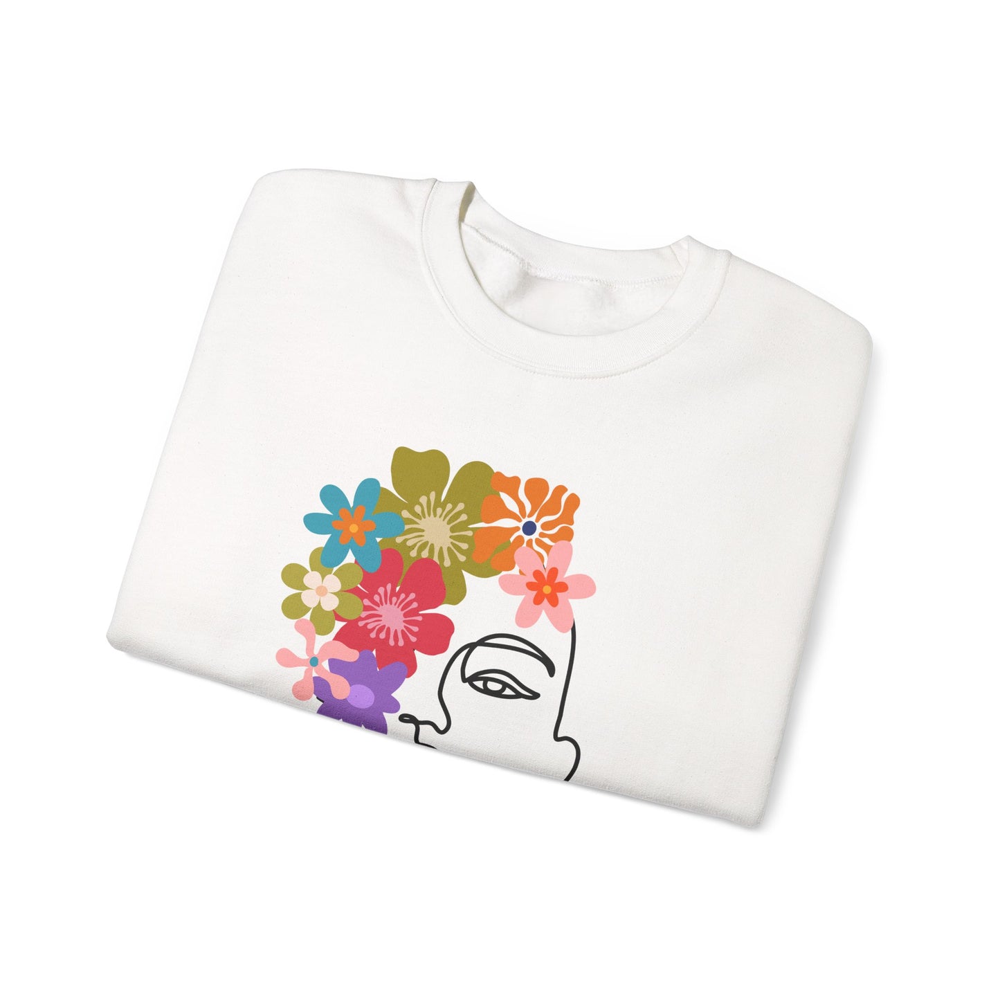 Flourish Floral Design Crewneck Sweatshirt