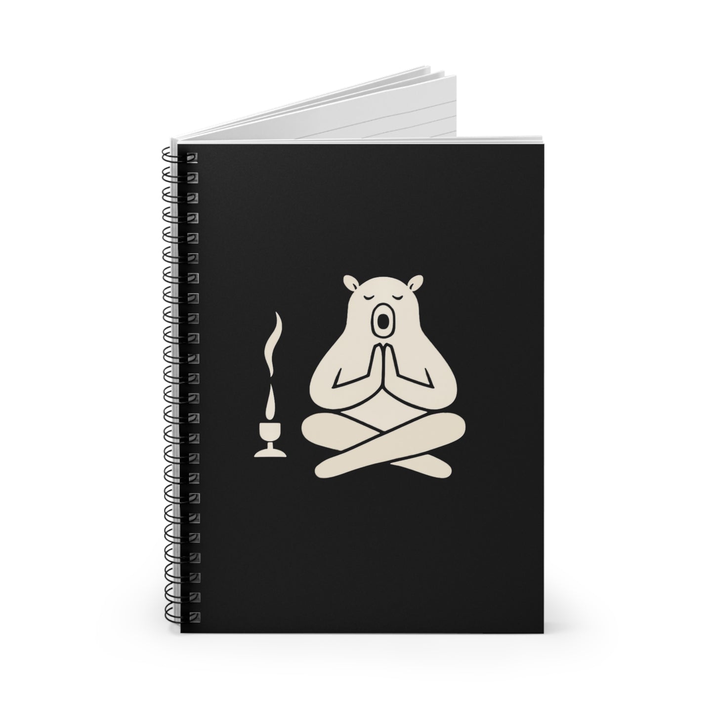 Zen Bear Spiral Notebook