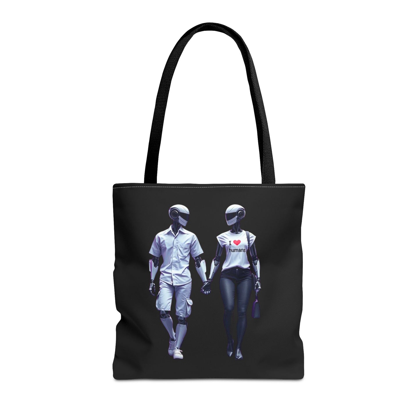I Love Humans  Tote Bag for Tech Lovers