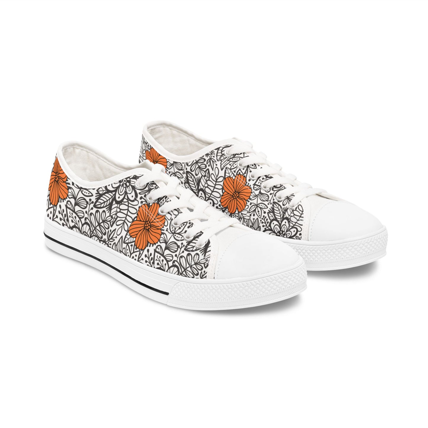 Floral Women's Low Top Sneakers