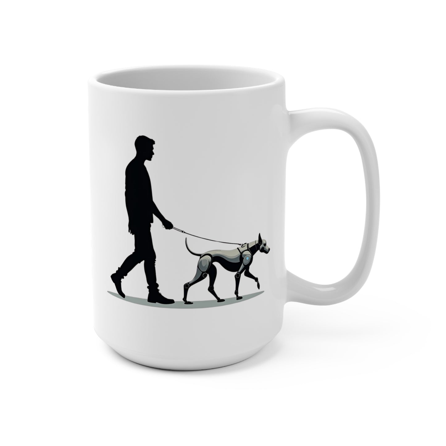 Walking Silhouette Dog Mug