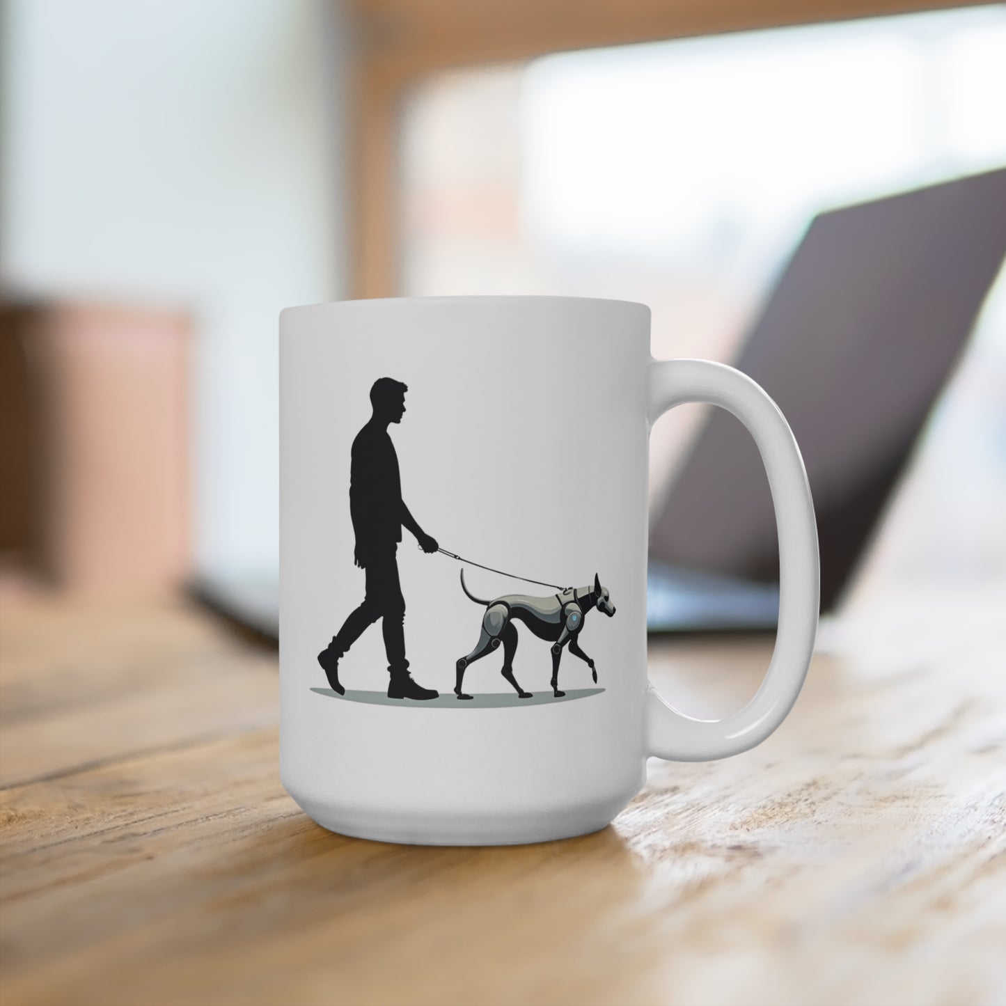 Walking Silhouette Dog Mug