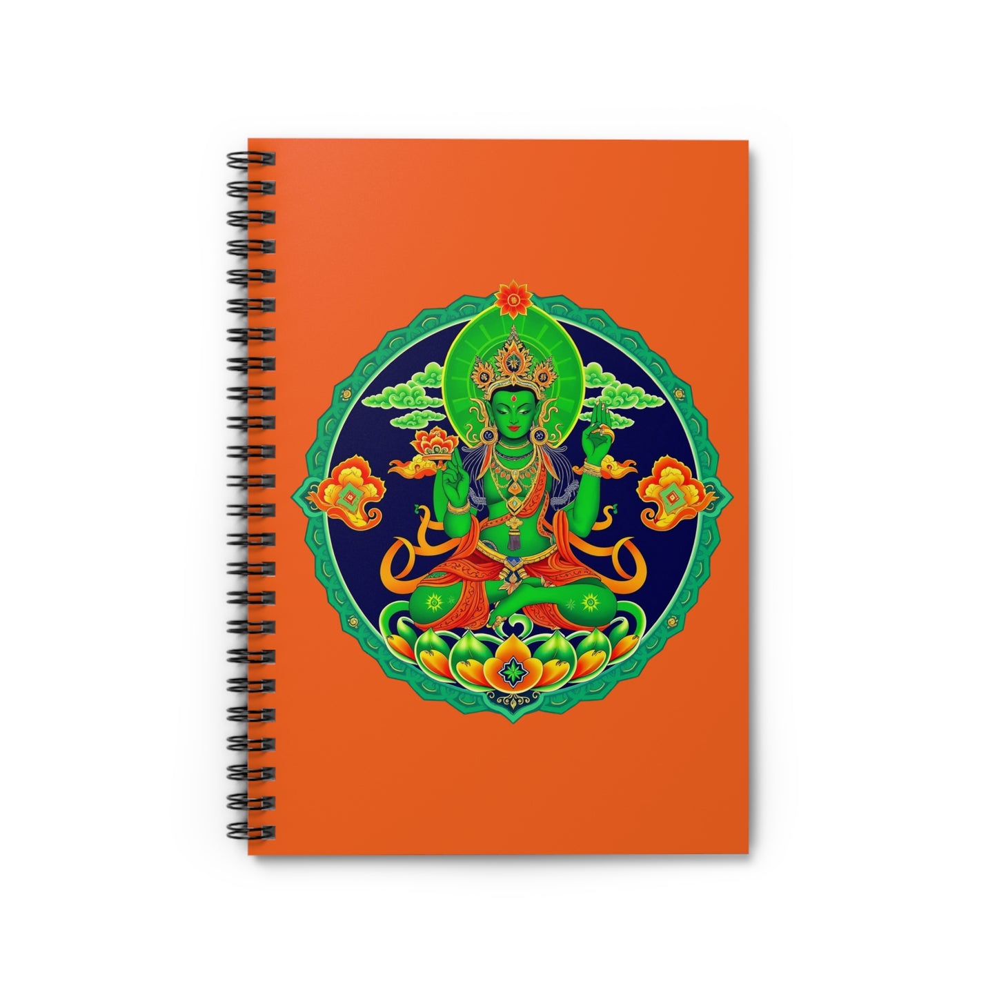 The Green Tara Spiral Notebook