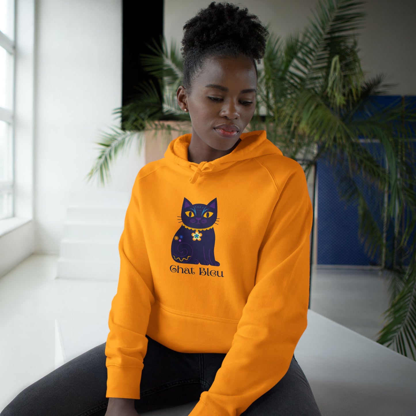 Chat Bleu Unisex Hoodie
