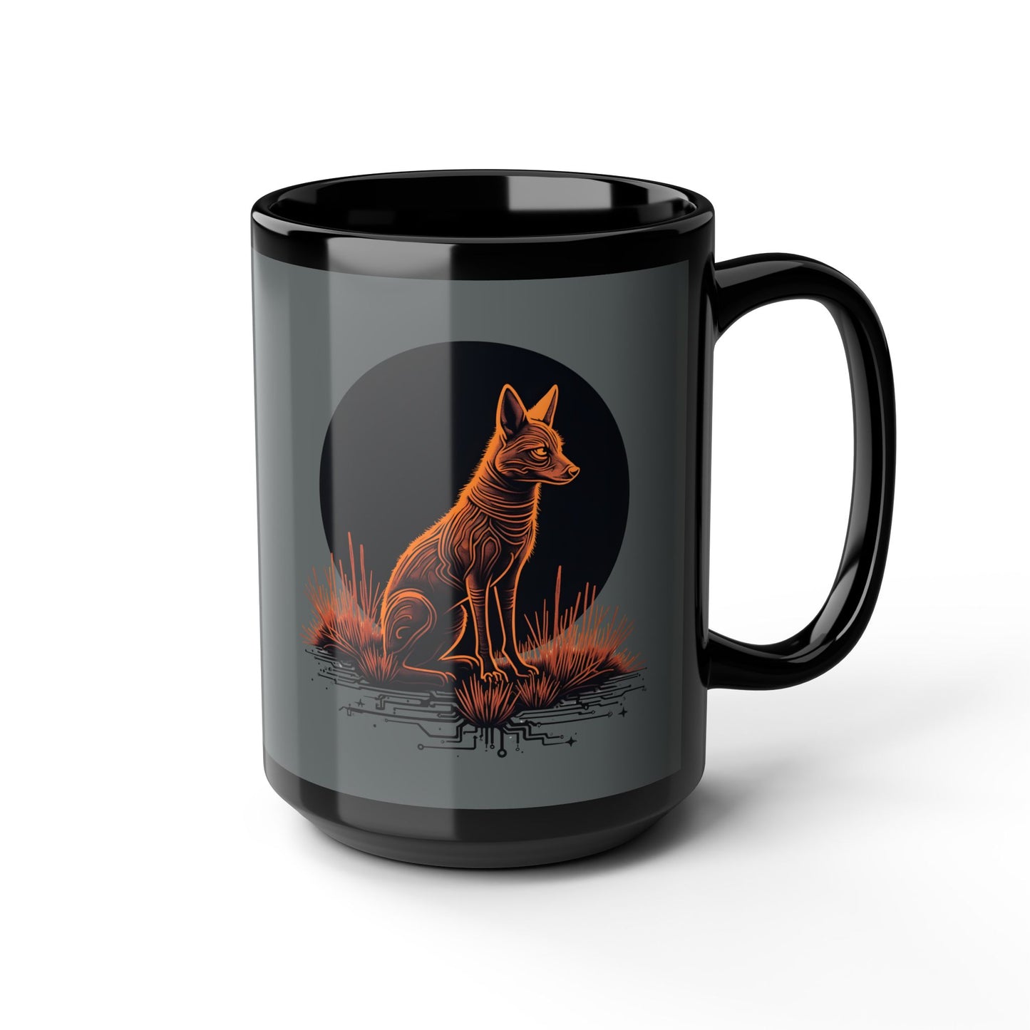 Neon coyote Design Mug