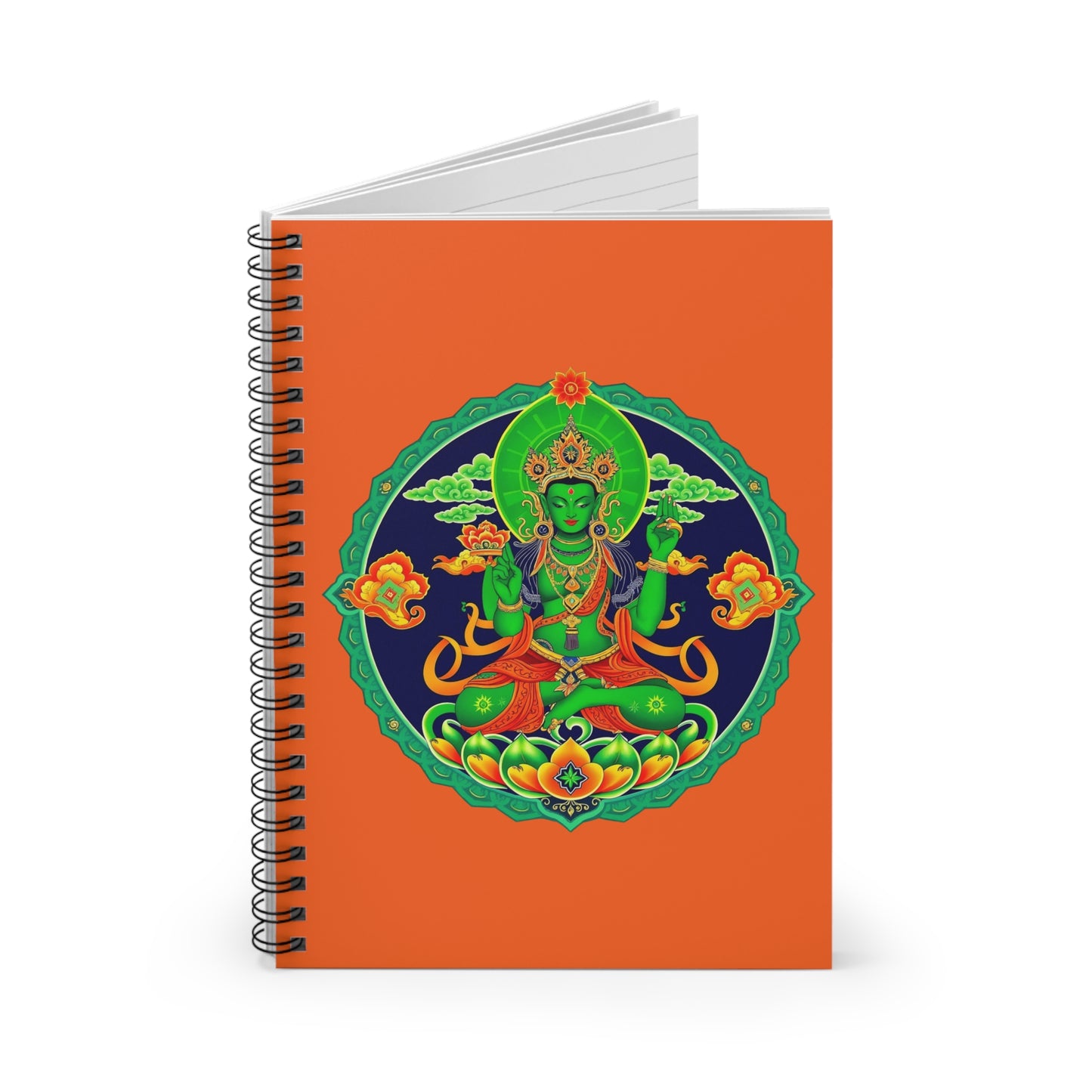 The Green Tara Spiral Notebook
